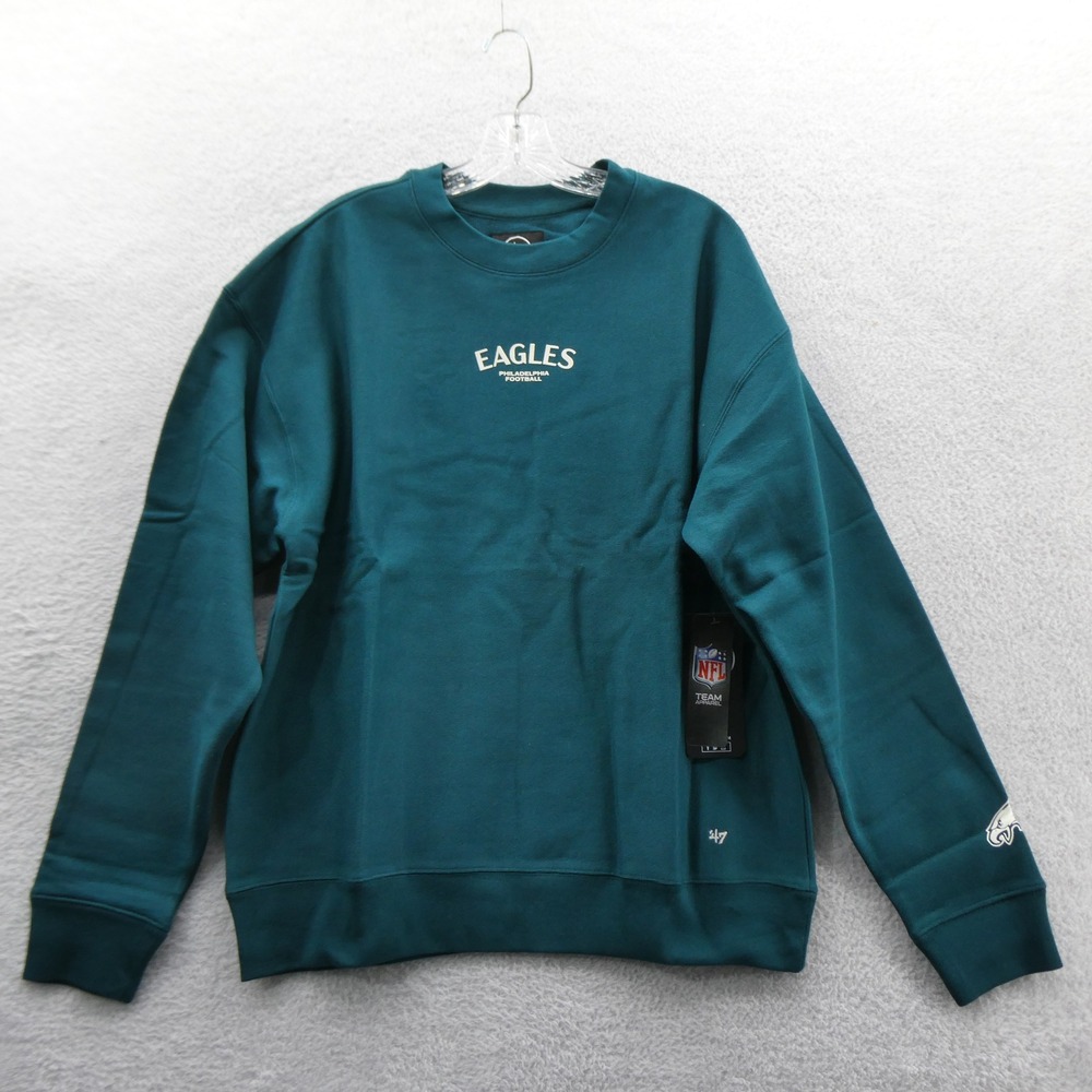 '47 Sweatshirt Mens Medium Philadelphia Eagles Green Crew Neck NFL Team Apparel